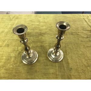 Baldwin Style Brass Candle‎ Sticks Wedding Decorative Pair